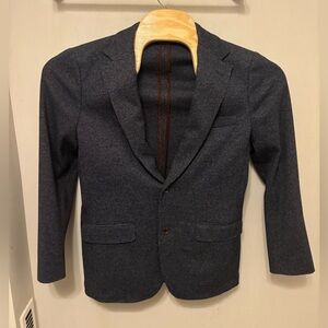 Bonobos Blazer Mens 40R Tailored Fit Suit Jacket Herringbone Sport Coat Navy